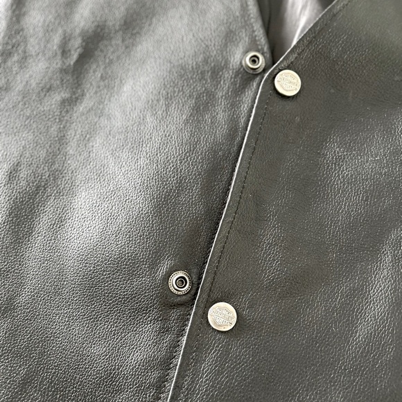 Genuine Leather Harley Davidson Vest - Picture 4 of 7